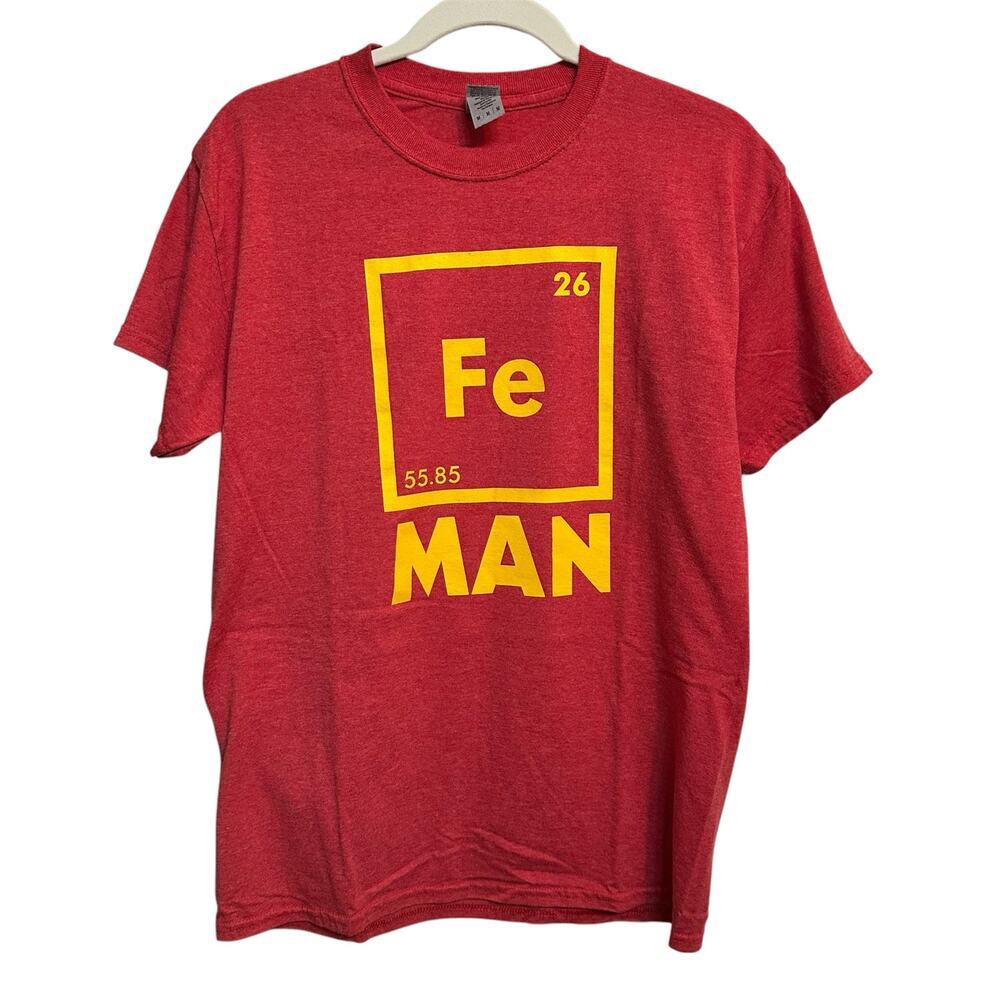 Marvel’s Ironman Element Science Graphic Tee Men's M Red Short Sleeve